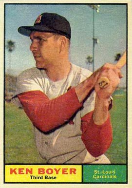 1961 Topps Ken Boyer #375 Baseball Card