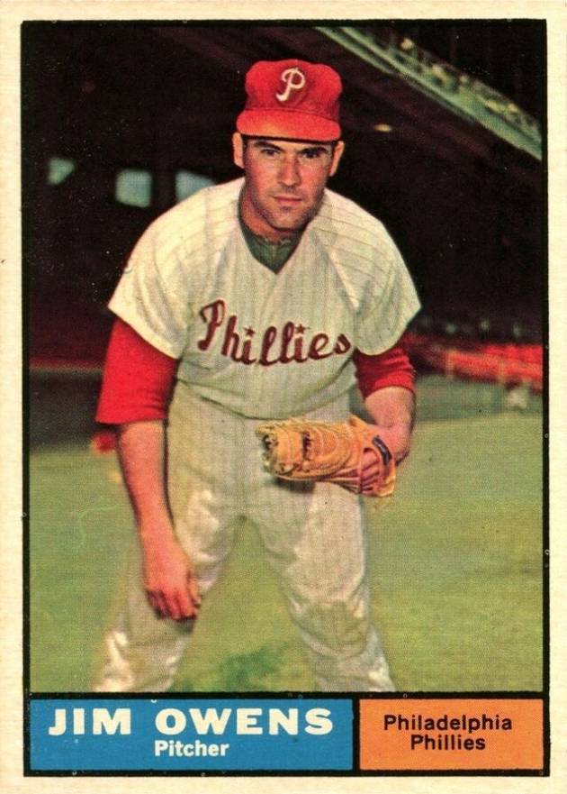 1961 Topps Jim Owens #341 Baseball Card