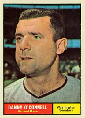 1961 Topps Danny O'Connell #318 Baseball Card