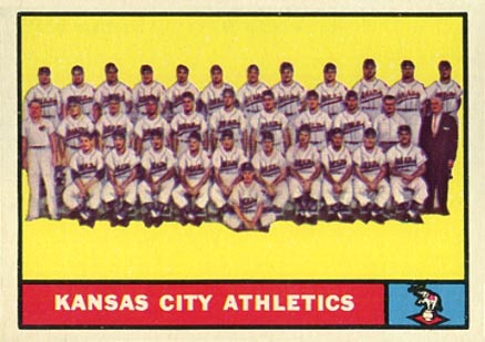 1961 Topps Kansas City Athletics Team #297 Baseball Card