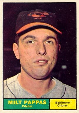 1961 Topps Milt Pappas #295 Baseball Card