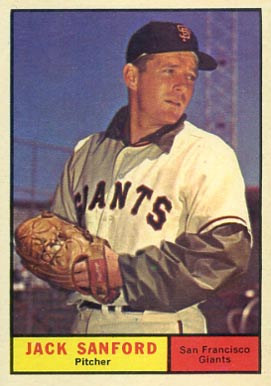 1961 Topps Jack Sanford #258 Baseball Card