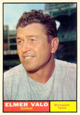 1961 Topps Elmer Valo #186 Baseball Card