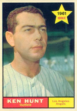 1961 Topps Ken Hunt #156 Baseball Card