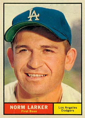 1961 Topps Norm Larker #130 Baseball Card