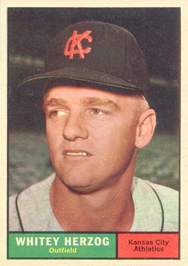 1961 Topps Whitey Herzog #106 Baseball Card