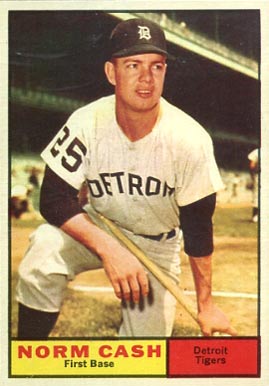 1961 Topps Norm Cash #95 Baseball Card