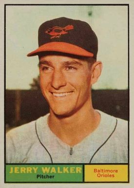 1961 Topps Jerry Walker #85 Baseball Card
