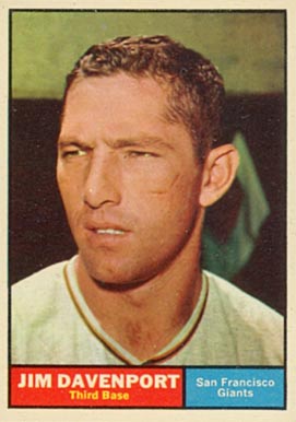 1961 Topps Jim Davenport #55 Baseball Card