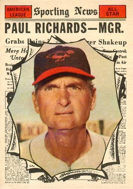1961 Topps Paul Richards #566 Baseball Card