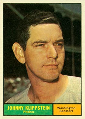 1961 Topps Johnny Klippstein #539 Baseball Card