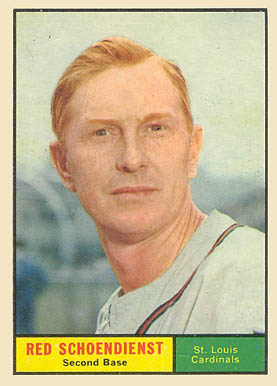 1961 Topps Red Schoendienst #505 Baseball Card