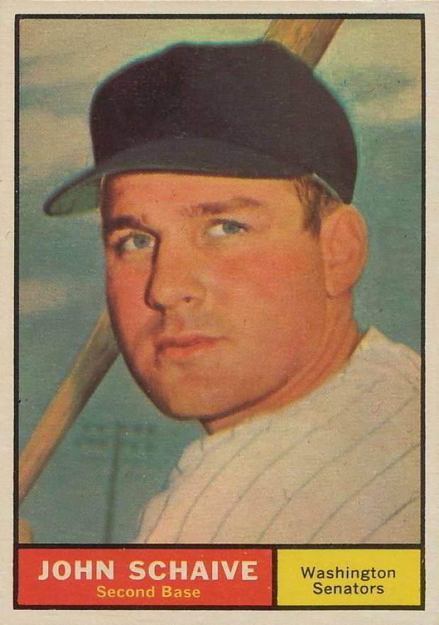 1961 Topps John Schaive #259 Baseball Card