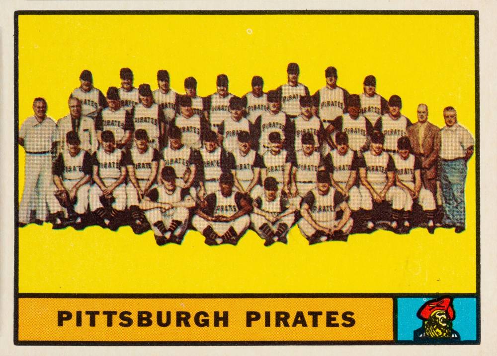 1961 Topps Pittsburgh Pirates Team #554 Baseball Card