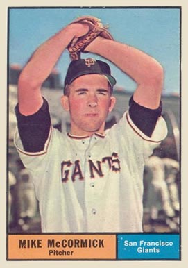 1961 Topps Mike McCormick #305 Baseball Card