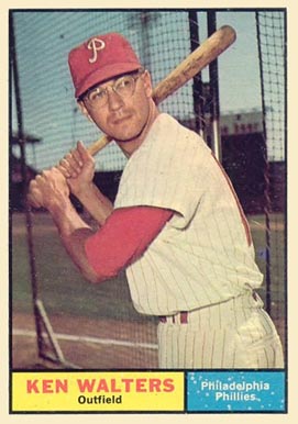 1961 Topps Ken Walters #394 Baseball Card