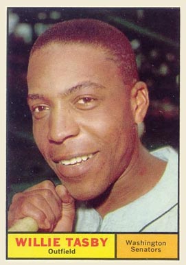 1961 Topps Willie Tasby #458 Baseball Card