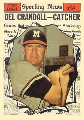 1961 Topps Del Crandall #583 Baseball Card