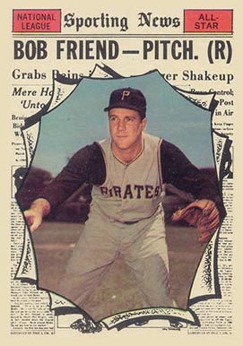 1961 Topps Bob Friend #585 Baseball Card