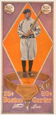 1914 Boston Garter Color Ty Cobb # Baseball Card