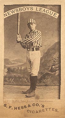 1888 S.F. Hess Newsboys League (Minors) Yeomans #47 Baseball Card