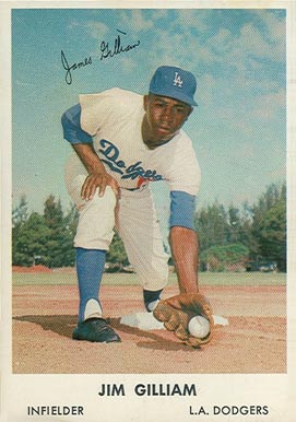 1962 Bell Brand Dodgers Jim Gilliam #19 Baseball Card