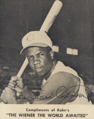 1962 Kahn's Wieners Frank Robinson # Baseball Card