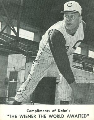 1962 Kahn's Wieners James P. Brosnan # Baseball Card