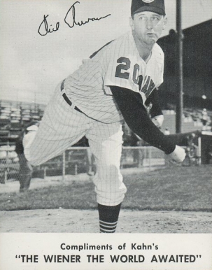 1962 Kahn's Wieners Dick Donovan # Baseball Card