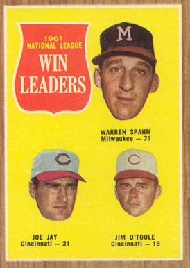 1962 Topps N.L. Win Leaders #58 Baseball Card