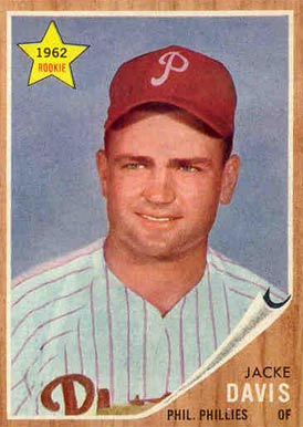 1962 Topps Jacke Davis #521 Baseball Card