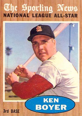 1962 Topps Ken Boyer #392 Baseball Card
