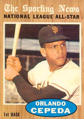 1962 Topps Orlando Cepeda #390 Baseball Card