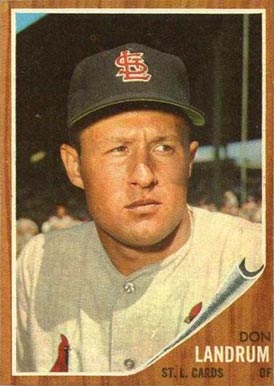 1962 Topps Don Landrum #323 Baseball Card
