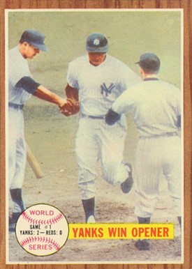1962 Topps World Series Game #1 #232 Baseball Card