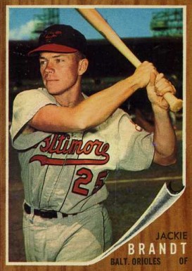1962 Topps Jackie Brandt #165 Baseball Card