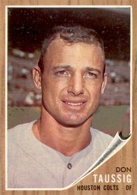 1962 Topps Don Taussig #44 Baseball Card
