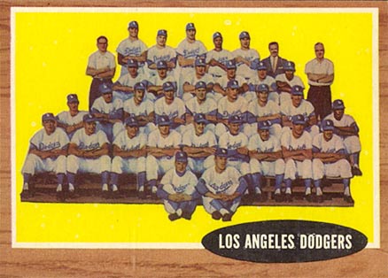 1962 Topps Los Angeles Dodgers Team #43 Baseball Card