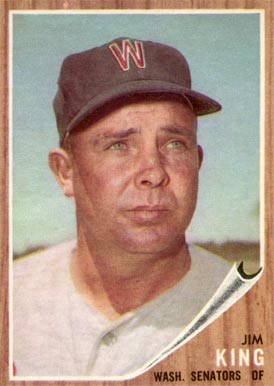 1962 Topps Jim King #42 Baseball Card