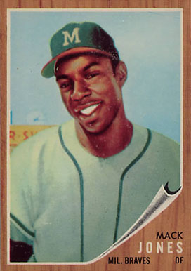1962 Topps Mack Jones #186 Baseball Card