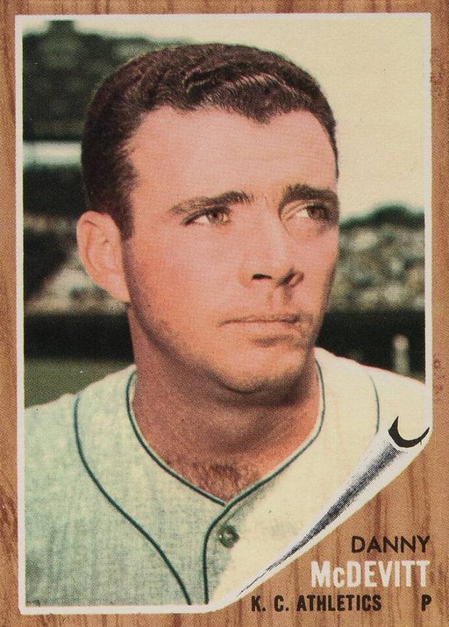 1962 Topps Danny McDevitt #493 Baseball Card