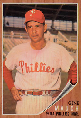 1962 Topps Gene Mauch #374 Baseball Card
