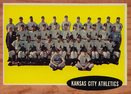 1962 Topps Kansas City Athletics Team #384 Baseball Card