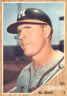 1962 Topps Del Crandall #443 Baseball Card