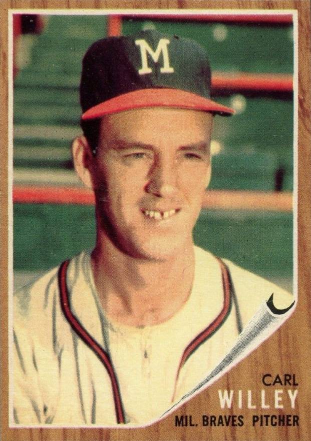 1962 Topps Carl Willey #174n Baseball Card
