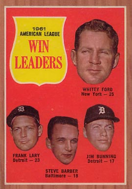 1962 Topps A.L. Win Leaders #57 Baseball Card