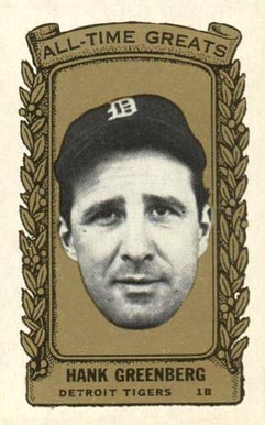 1963 Bazooka All-Time Greats Hank Greenberg #19 Baseball Card