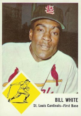 1963 Fleer Bill White #63 Baseball Card