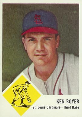 1963 Fleer Ken Boyer #60 Baseball Card
