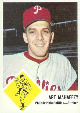 1963 Fleer Art Mahaffey #54 Baseball Card